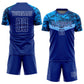 Custom Royal Royal-Light Blue Sublimation Soccer Uniform Jersey Limited