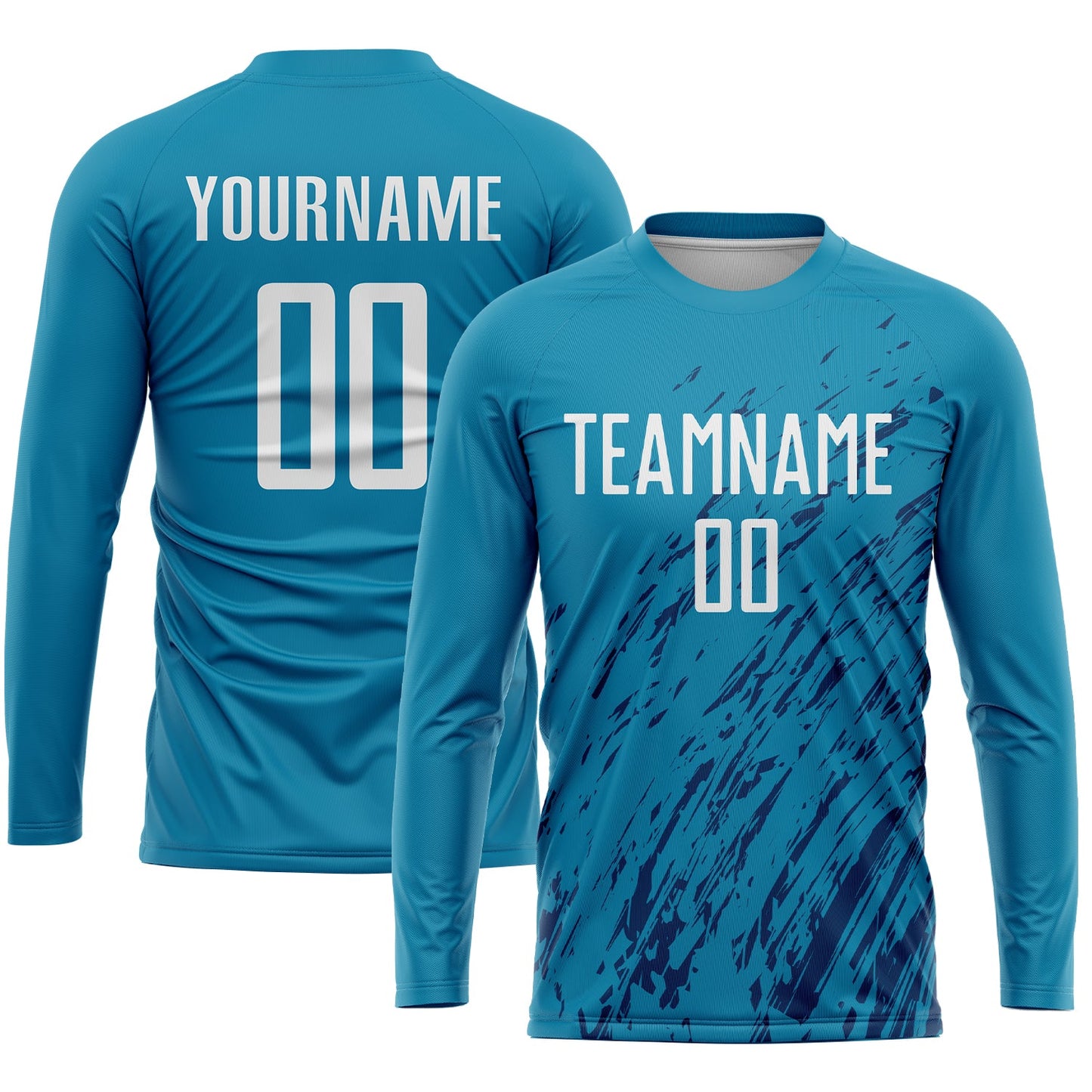 Custom Panther Blue White-Black Sublimation Soccer Uniform Jersey Limited