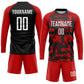 Custom Red White-Black Sublimation Soccer Uniform Jersey Limited