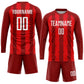 Custom Red White Sublimation Soccer Uniform Jersey Limited