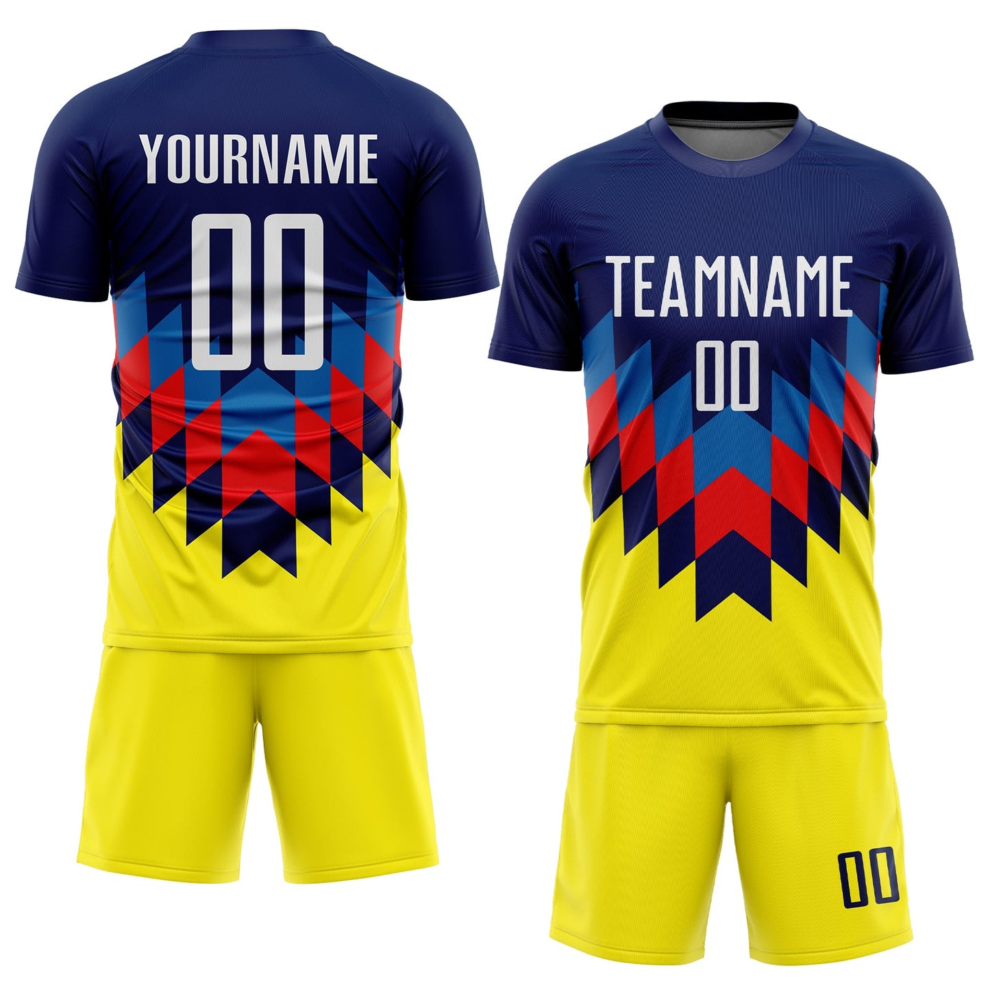 Custom Figure White-Gold Sublimation Soccer Uniform Jersey Limited