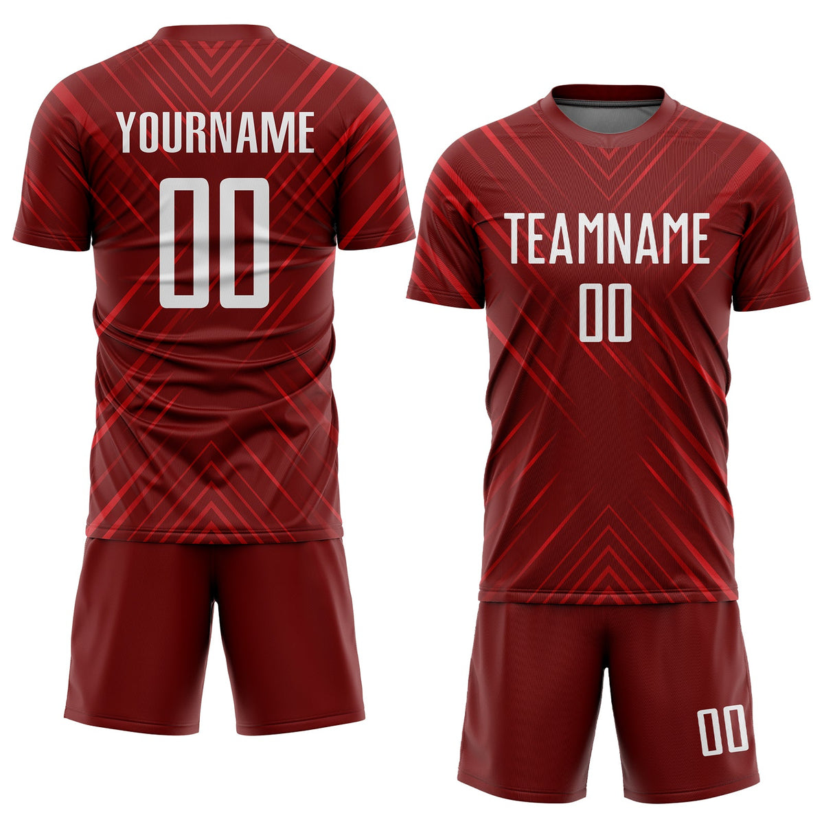 Custom Red White Sublimation Soccer Uniform Jersey Limited