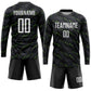 Custom Black White-Kelly Green Sublimation Soccer Uniform Jersey Limited