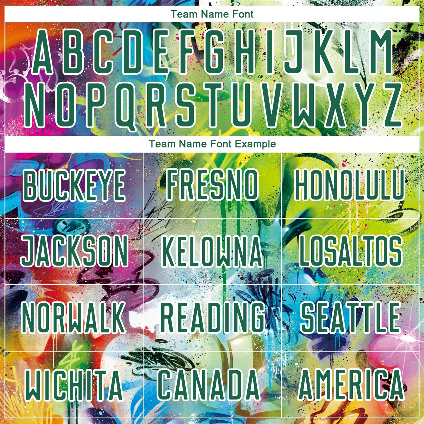 Custom Graffiti Pattern Kelly Green-White Sublimation Soccer Uniform Jersey Limited