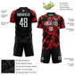 Custom Red White-Black Sublimation Soccer Uniform Jersey Limited