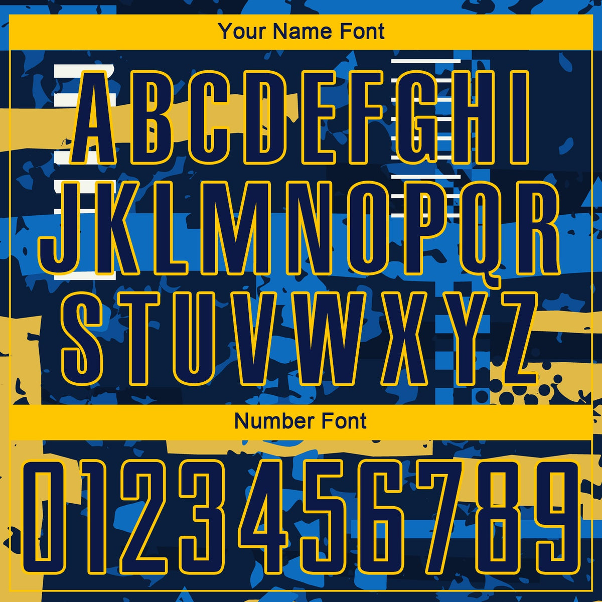 Custom Navy Navy-Gold Sublimation Soccer Uniform Jersey Limited