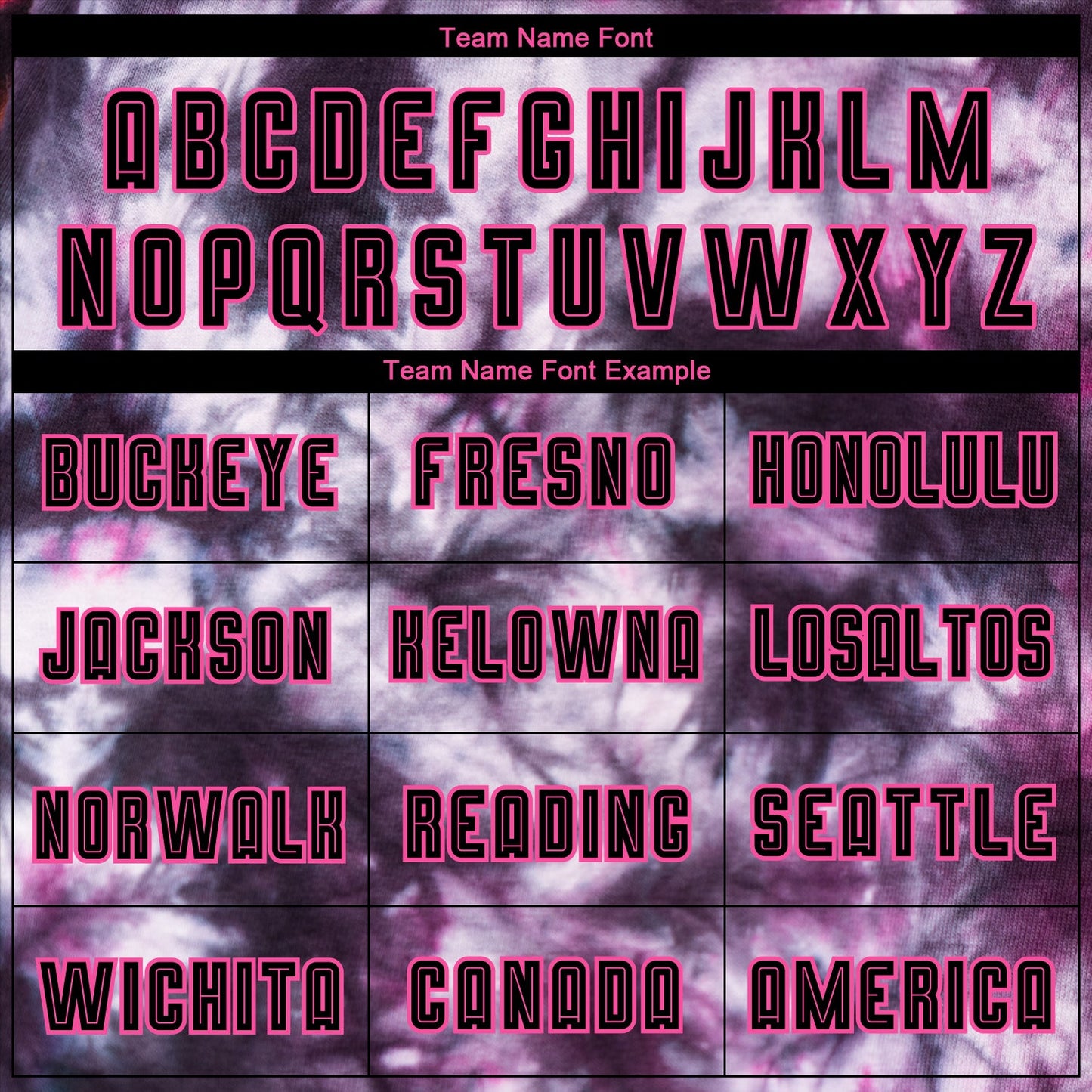 Custom Tie Dye Black-Pink Sublimation Soccer Uniform Jersey Limited