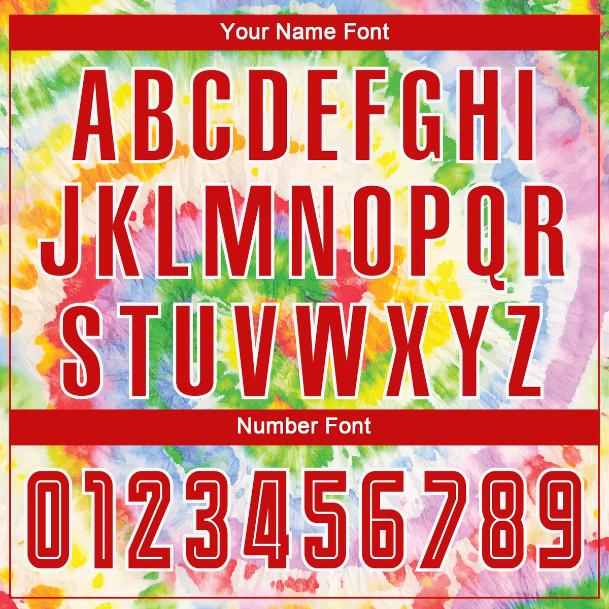 Custom Tie Dye Red-White Sublimation Soccer Uniform Jersey Limited