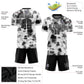 Custom Tie Dye Black-White Sublimation Soccer Uniform Jersey Limited