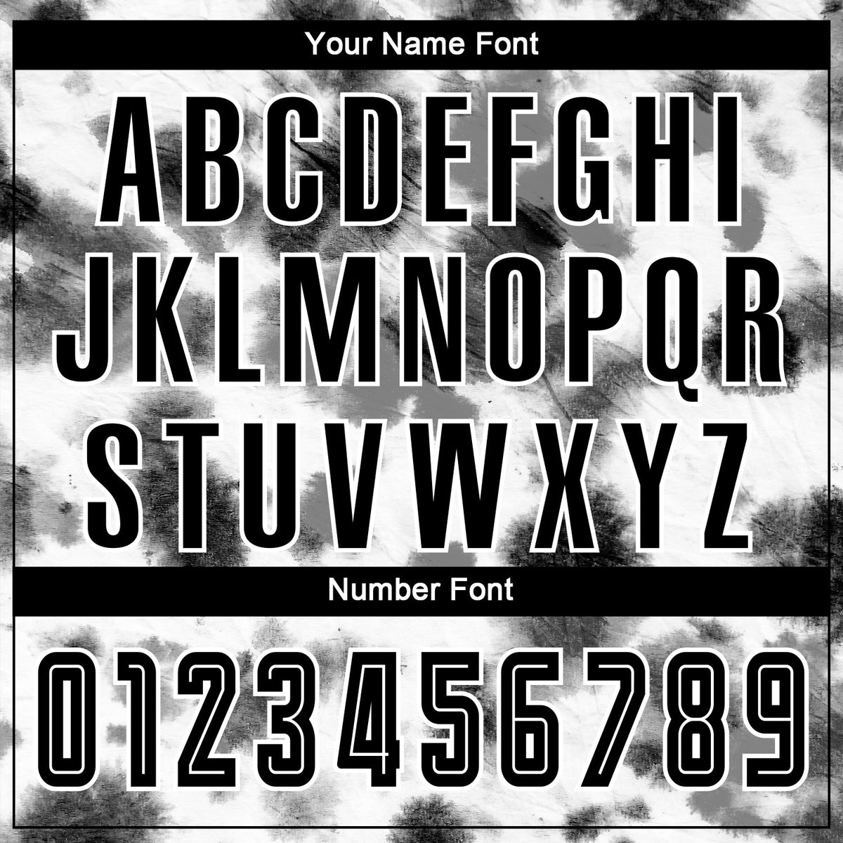 Custom Tie Dye Black-White Sublimation Soccer Uniform Jersey Limited