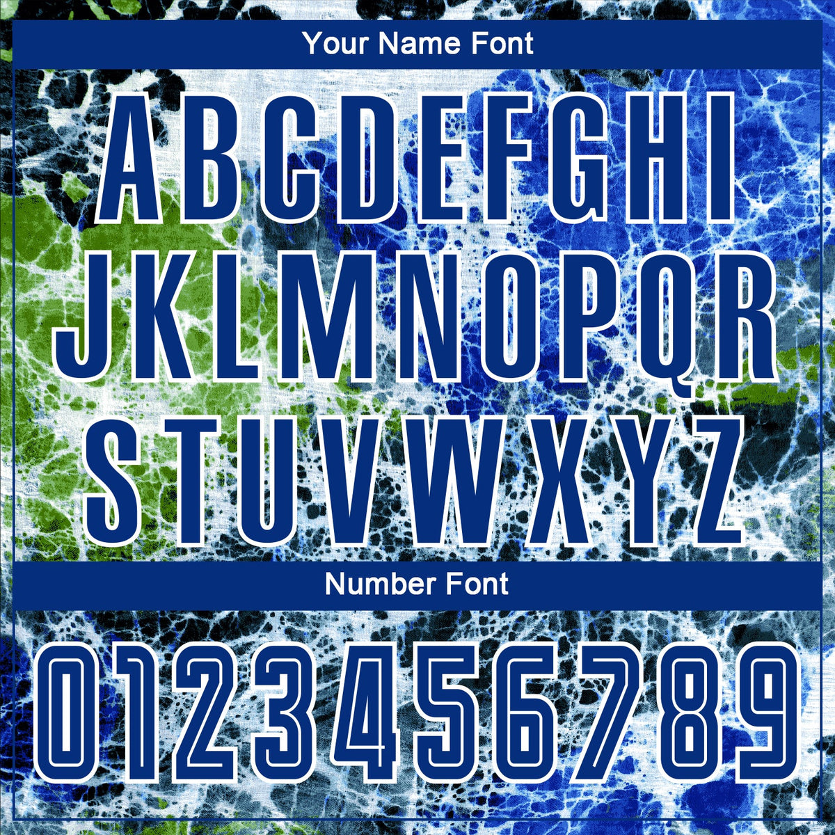 Custom Tie Dye Royal-White Sublimation Soccer Uniform Jersey Limited