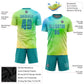 Custom Tie Dye Teal-White Sublimation Soccer Uniform Jersey Limited