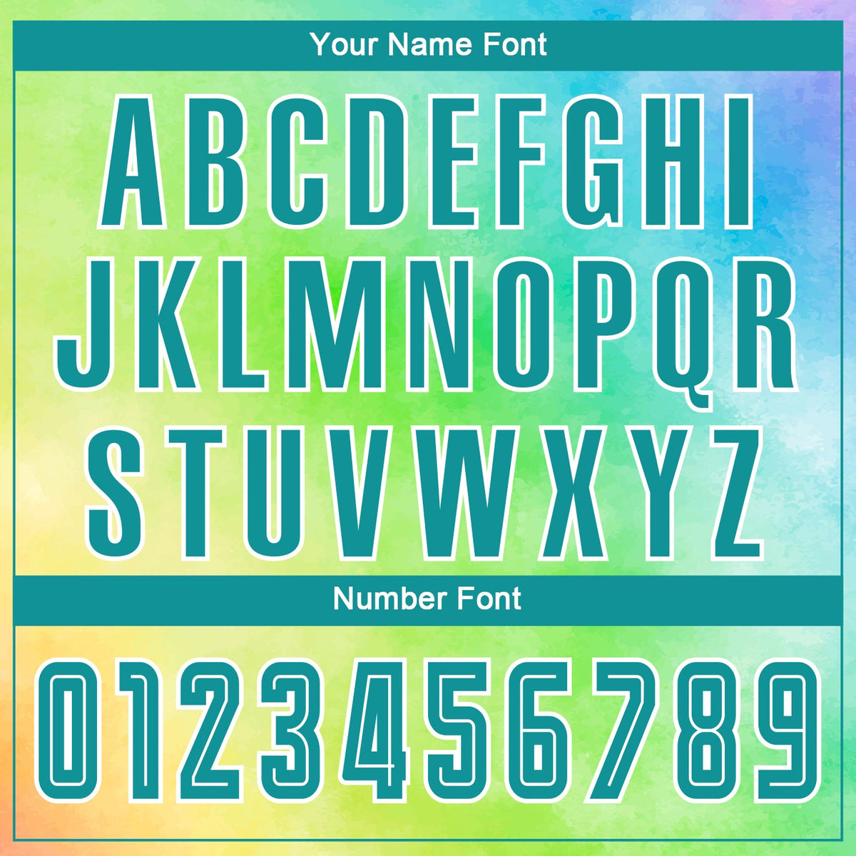 Custom Tie Dye Teal-White Sublimation Soccer Uniform Jersey Limited