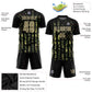Custom Camo Vegas Gold-Black American Flag Fashion Sublimation Salute To Service Soccer Uniform Jersey Limited