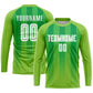 Custom Neon Green White-Kelly Green Sublimation Soccer Uniform Jersey Limited