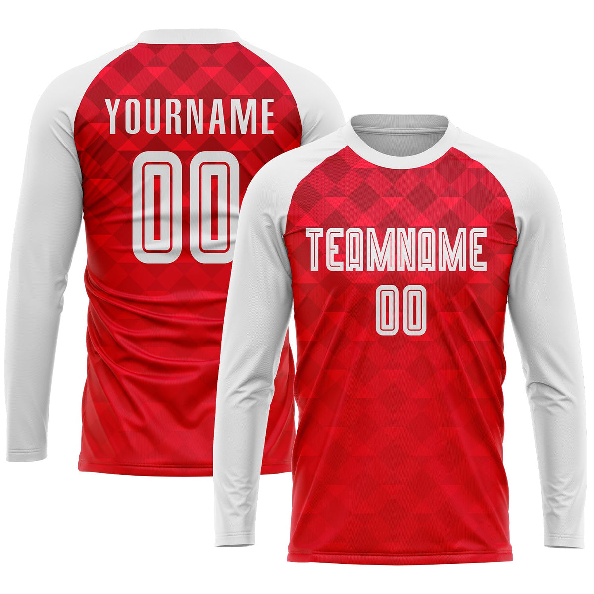 Custom Red White Away Sublimation Soccer Uniform Jersey Limited
