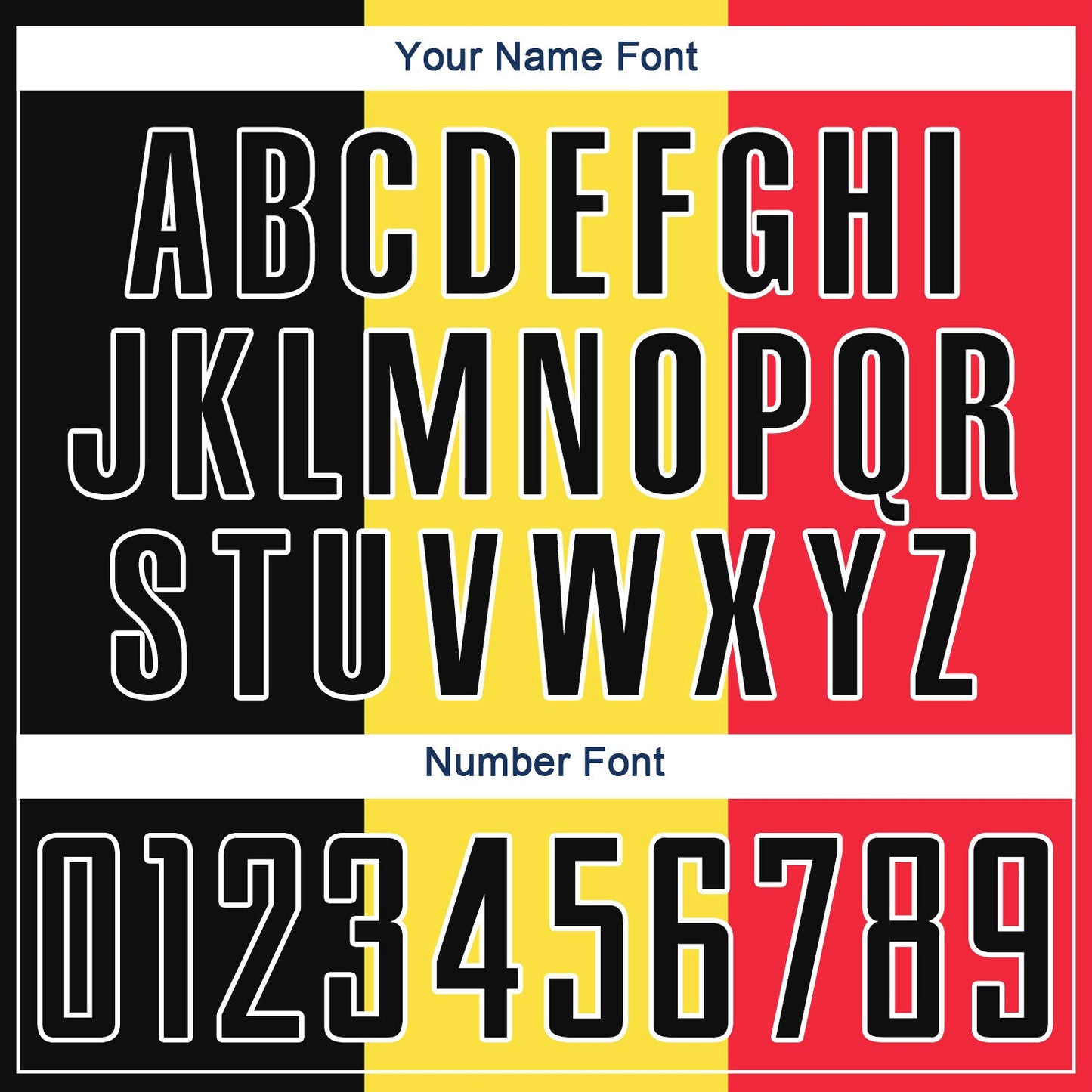 Custom Gold Black Red-White Sublimation Belgian Flag Soccer Uniform Jersey Limited