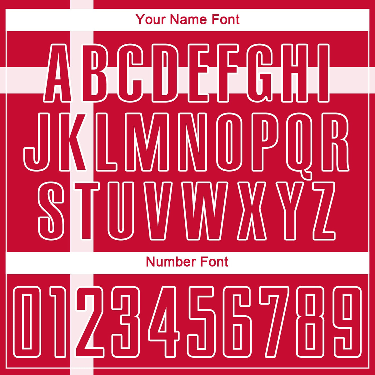 Custom Red Red-White Sublimation Danish Flag Soccer Uniform Jersey Limited