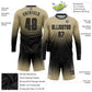 Custom Vegas Gold Black Sublimation Long Sleeve Fade Fashion Soccer Uniform Jersey Limited