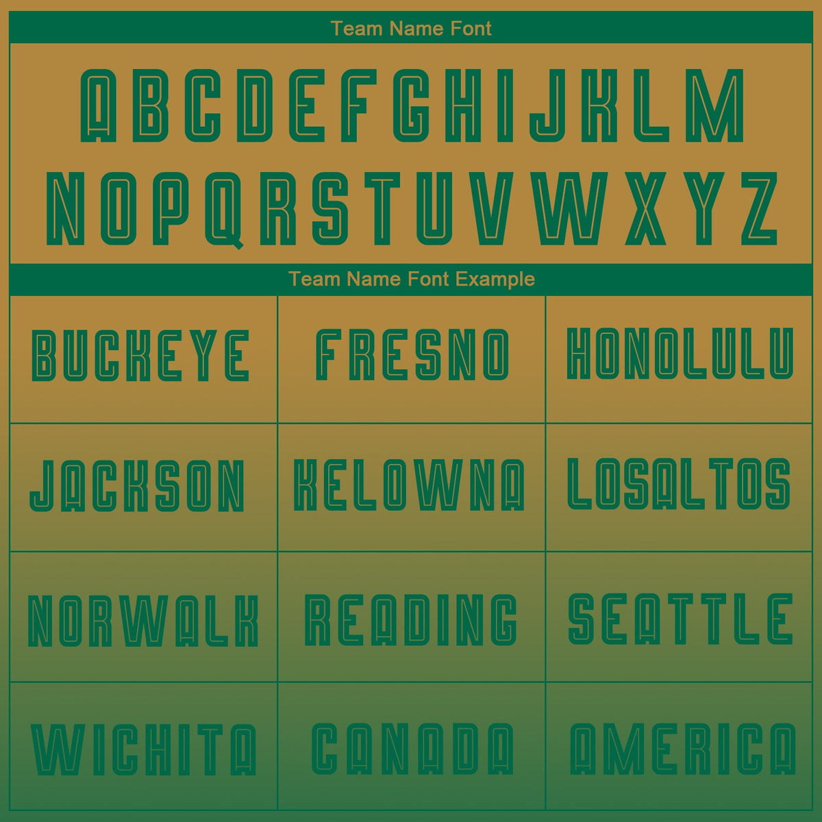 Custom Old Gold Kelly Green Sublimation Long Sleeve Fade Fashion Soccer Uniform Jersey Limited