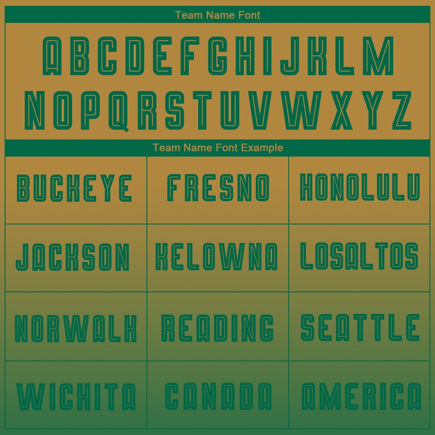 Custom Old Gold Kelly Green Sublimation Long Sleeve Fade Fashion Soccer Uniform Jersey Limited