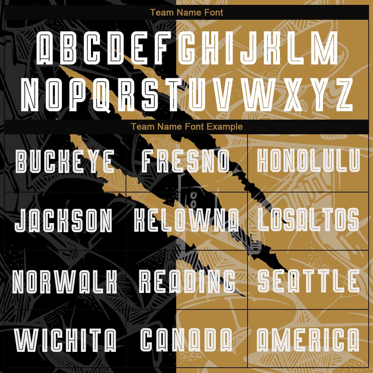 Custom Graffiti Pattern White Black-Old Gold Scratch Sublimation Soccer Uniform Jersey Limited