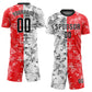 Custom Red Black-White Sublimation Soccer Uniform Jersey Limited
