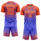 Custom Purple Orange-White Sublimation Soccer Uniform Jersey Limited