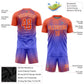 Custom Purple Orange-White Sublimation Soccer Uniform Jersey Limited
