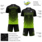 Custom Neon Green Black Sublimation Soccer Uniform Jersey Limited