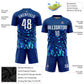 Custom Royal White-Lakes Blue Sublimation Soccer Uniform Jersey Limited