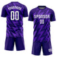 Custom Purple White Sublimation Soccer Uniform Jersey Limited