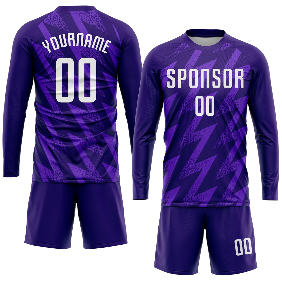 Custom Purple White Sublimation Soccer Uniform Jersey Limited