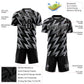 Custom Gray Black-White Sublimation Soccer Uniform Jersey Limited