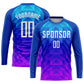 Custom Royal White Light Blue-Hot Pink Sublimation Soccer Uniform Jersey Limited