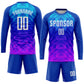 Custom Royal White Light Blue-Hot Pink Sublimation Soccer Uniform Jersey Limited