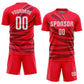 Custom Red White Sublimation Soccer Uniform Jersey Limited