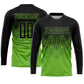 Custom Neon Green Black Sublimation Soccer Uniform Jersey Limited