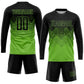 Custom Neon Green Black Sublimation Soccer Uniform Jersey Limited