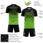 Custom Neon Green Black Sublimation Soccer Uniform Jersey Limited
