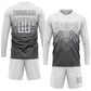 Custom Steel Gray White Sublimation Soccer Uniform Jersey Limited