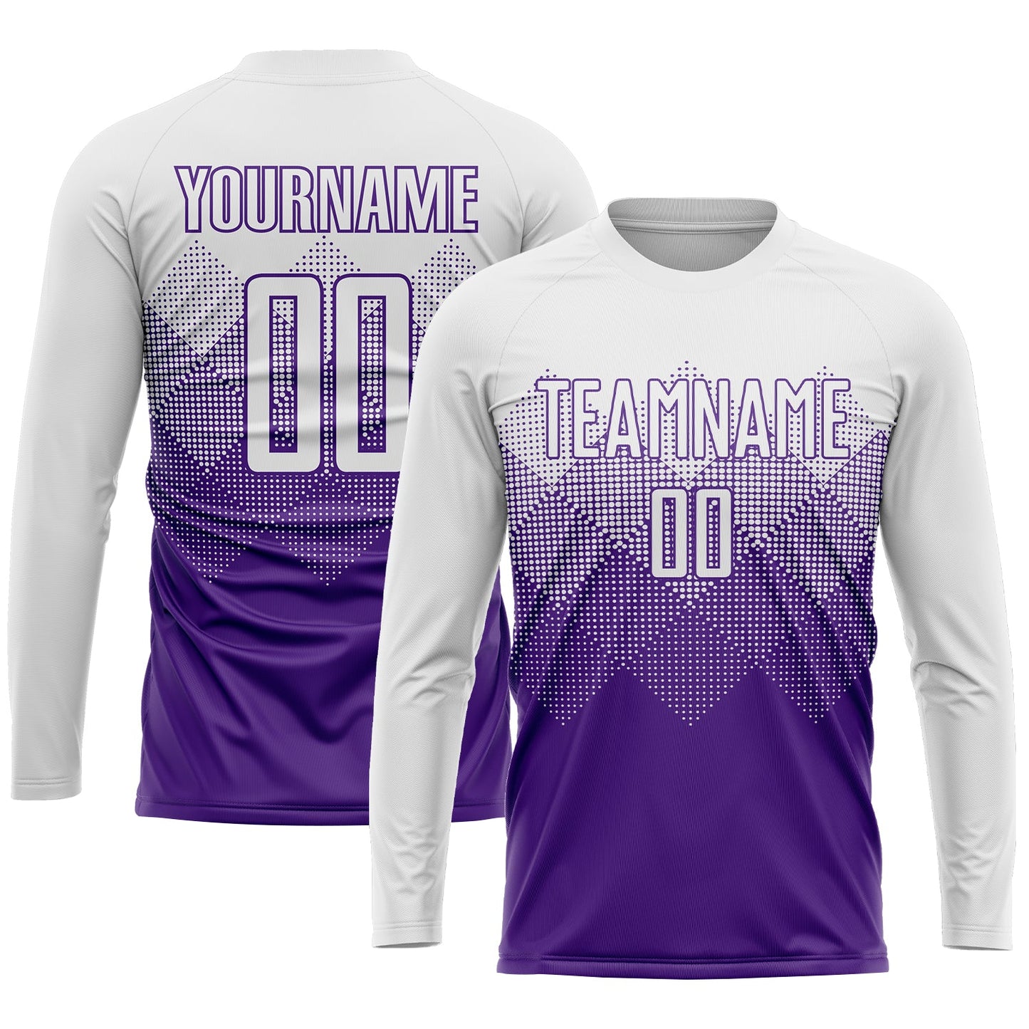 Custom Purple White Sublimation Soccer Uniform Jersey Limited