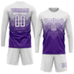 Custom Purple White Sublimation Soccer Uniform Jersey Limited