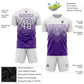 Custom Purple White Sublimation Soccer Uniform Jersey Limited