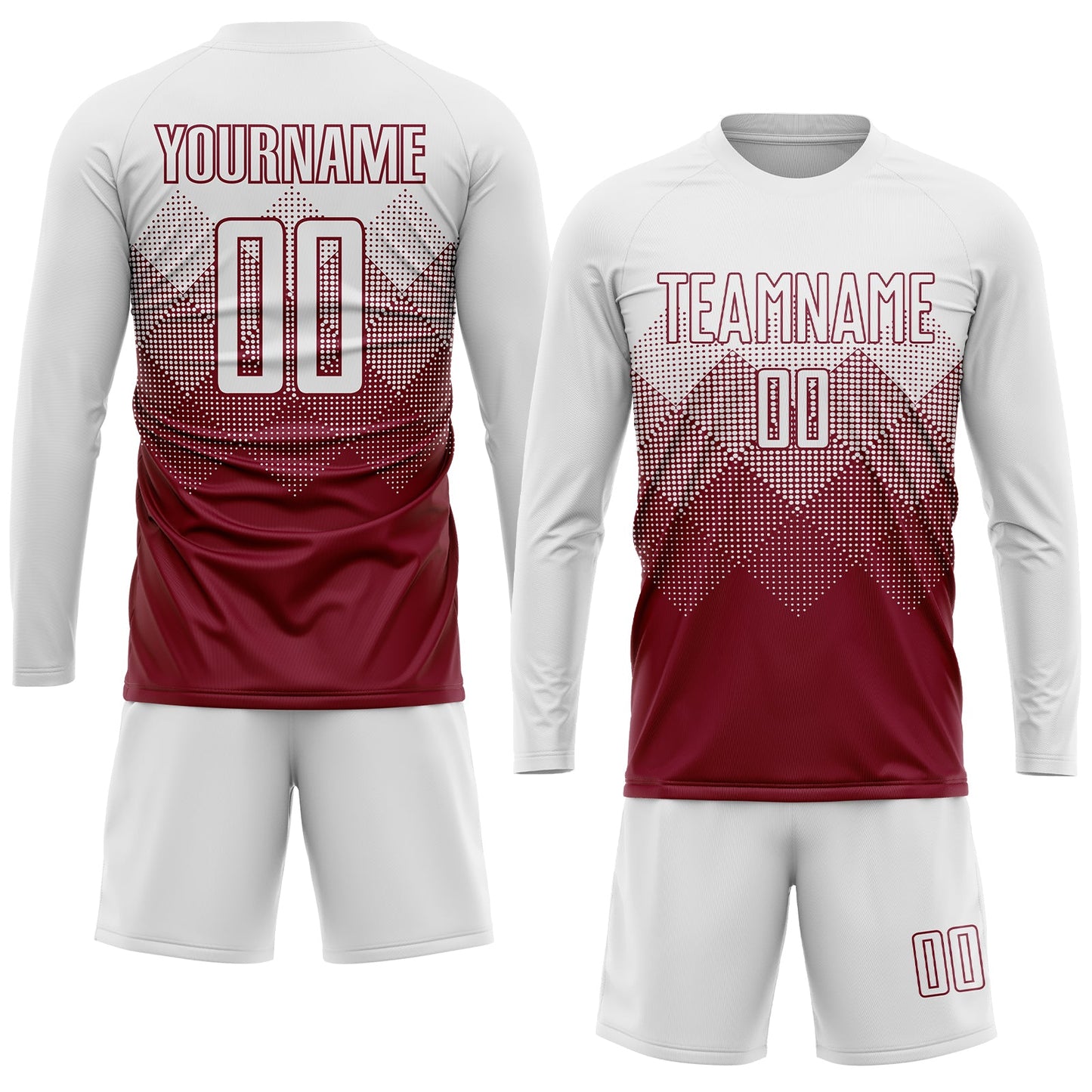 Custom Crimson White Sublimation Soccer Uniform Jersey Limited