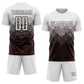 Custom Brown White Sublimation Soccer Uniform Jersey Limited