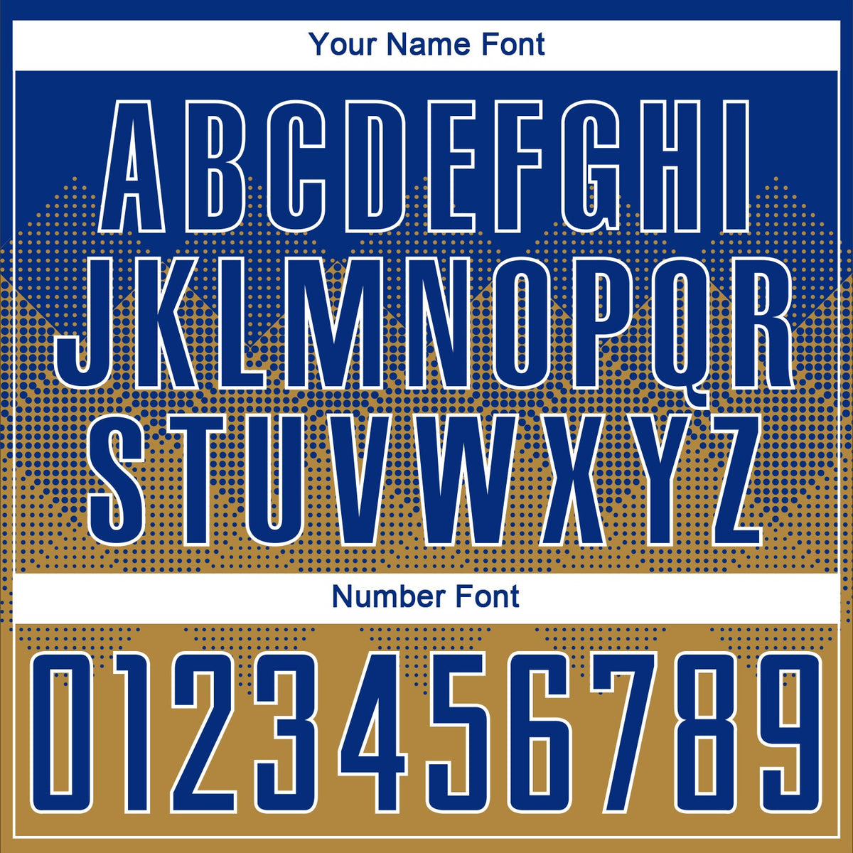 Custom Old Gold Royal-White Sublimation Soccer Uniform Jersey Limited