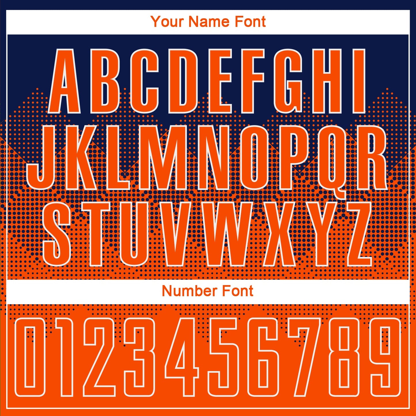 Custom Navy Orange-White Sublimation Soccer Uniform Jersey Limited