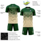Custom Cream Green Sublimation Soccer Uniform Jersey Limited