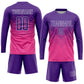 Custom Pink Purple-White Sublimation Soccer Uniform Jersey Limited
